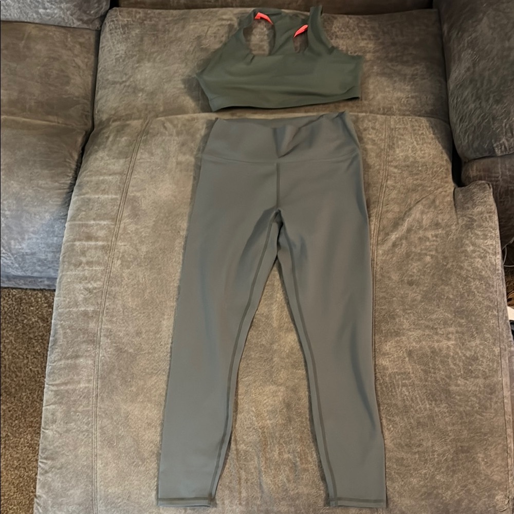 Women's Olive Green Activewear Set